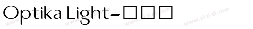 Optika Light字体转换 Optika Light字体转换